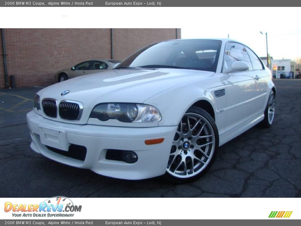 2006 BMW M3 Coupe Alpine White / Imola Red Photo #1