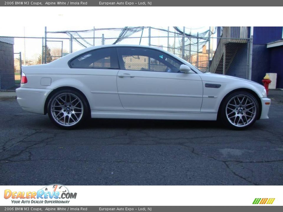 2006 BMW M3 Coupe Alpine White / Imola Red Photo #5