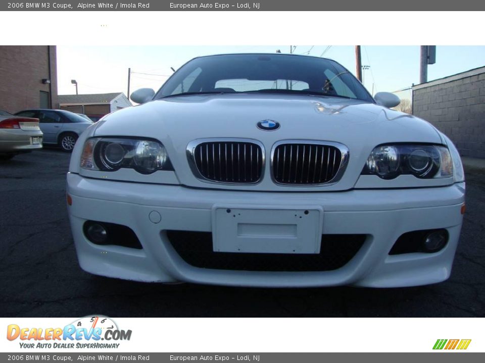 2006 BMW M3 Coupe Alpine White / Imola Red Photo #6
