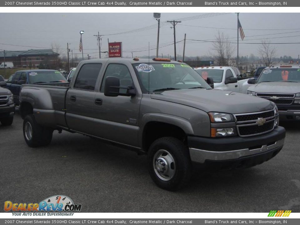 2007 Chevrolet Silverado 3500HD Classic LT Crew Cab 4x4 Dually Graystone Metallic / Dark Charcoal Photo #1
