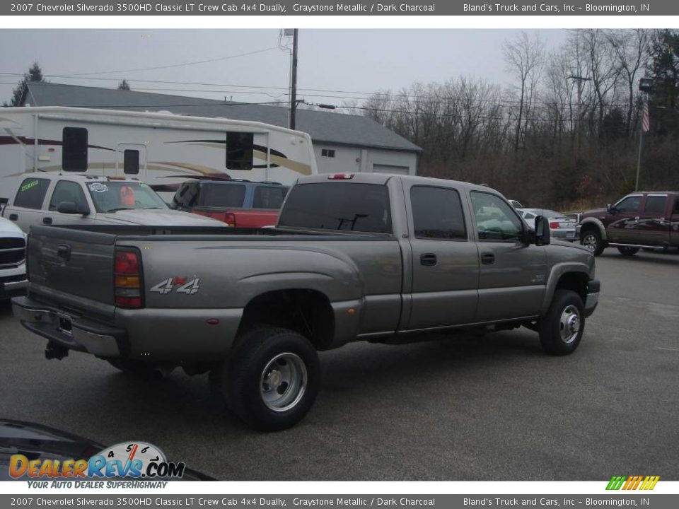 2007 Chevrolet Silverado 3500HD Classic LT Crew Cab 4x4 Dually Graystone Metallic / Dark Charcoal Photo #3