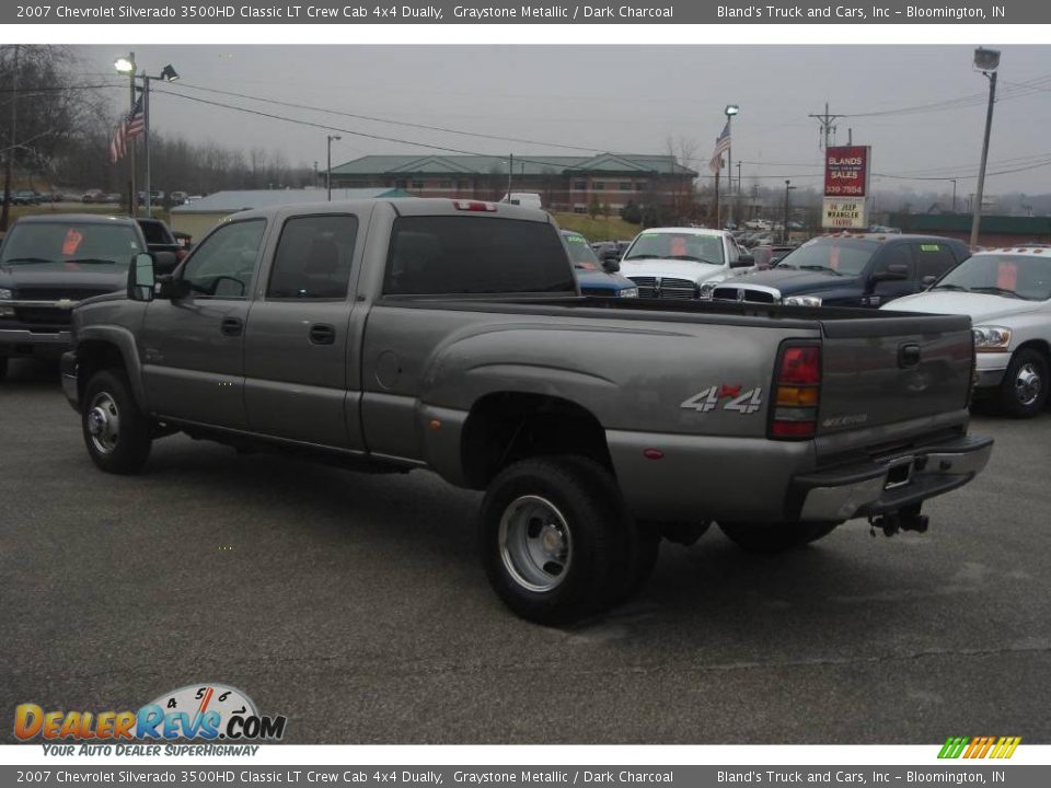 2007 Chevrolet Silverado 3500HD Classic LT Crew Cab 4x4 Dually Graystone Metallic / Dark Charcoal Photo #8