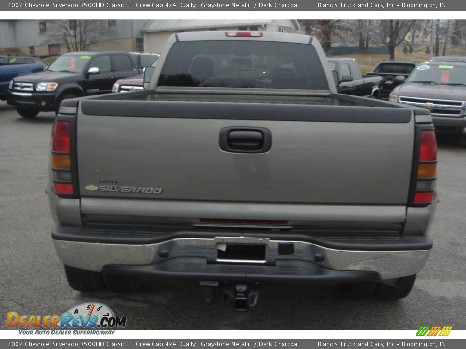 2007 Chevrolet Silverado 3500HD Classic LT Crew Cab 4x4 Dually Graystone Metallic / Dark Charcoal Photo #9