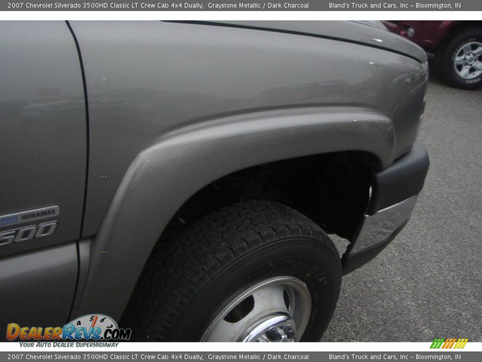 2007 Chevrolet Silverado 3500HD Classic LT Crew Cab 4x4 Dually Graystone Metallic / Dark Charcoal Photo #13