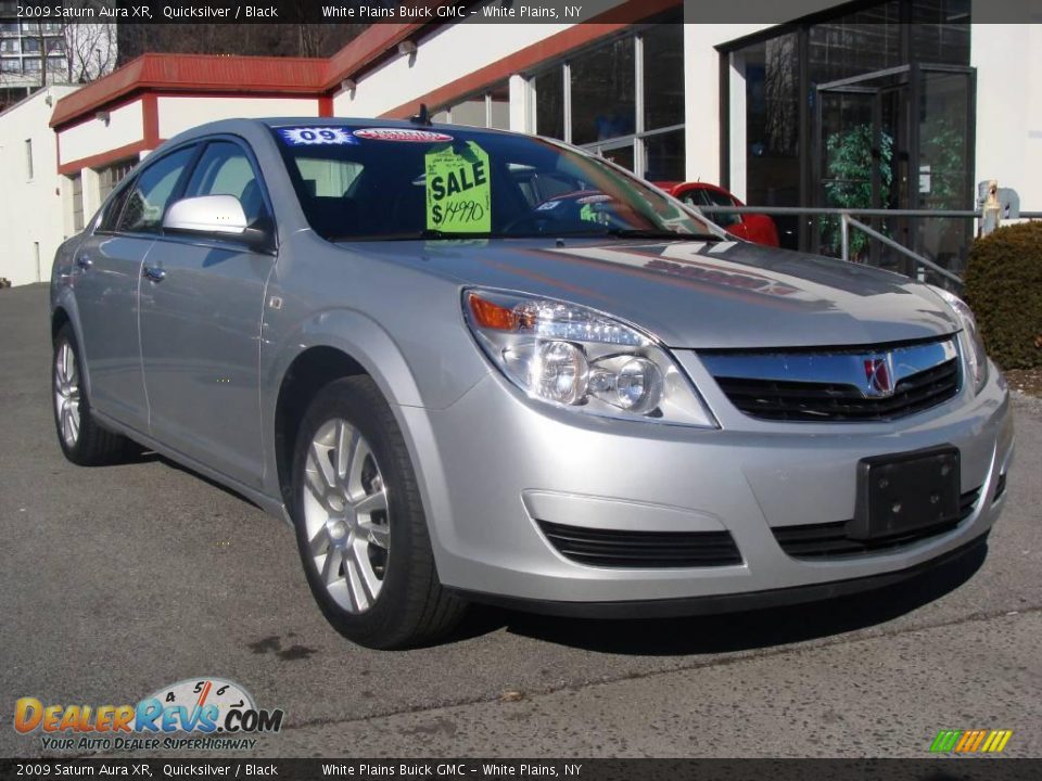 2009 Saturn Aura XR Quicksilver / Black Photo #3