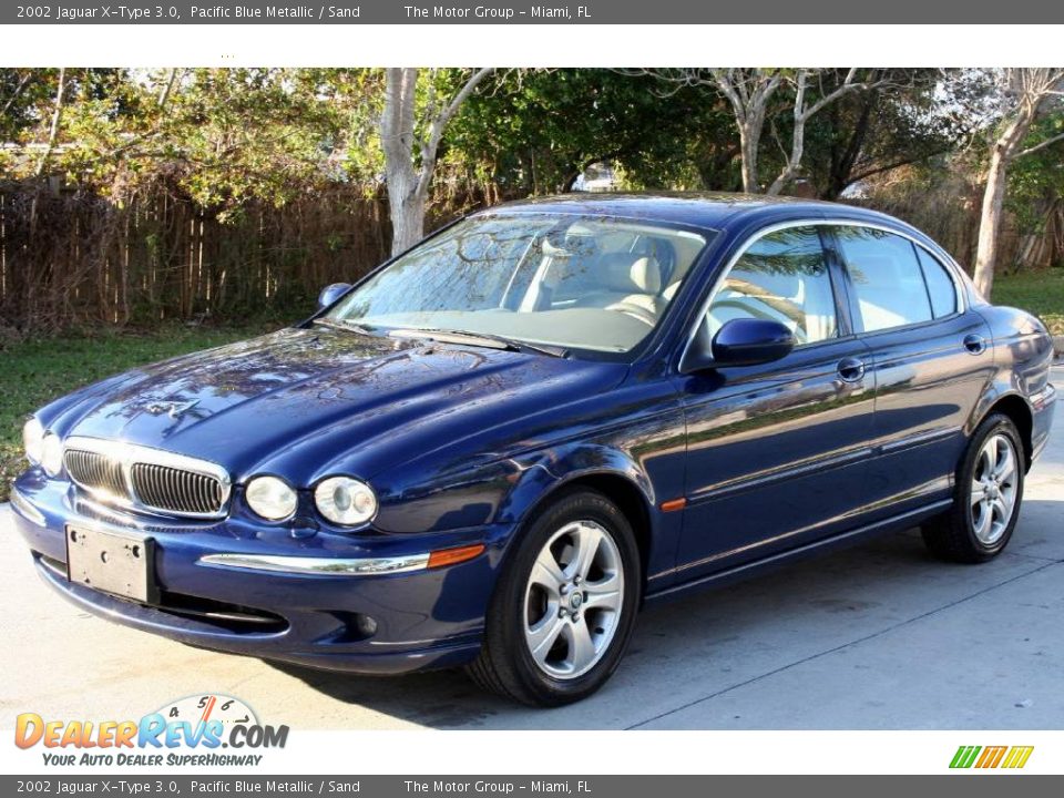 2002 Jaguar X-Type 3.0 Pacific Blue Metallic / Sand Photo #1