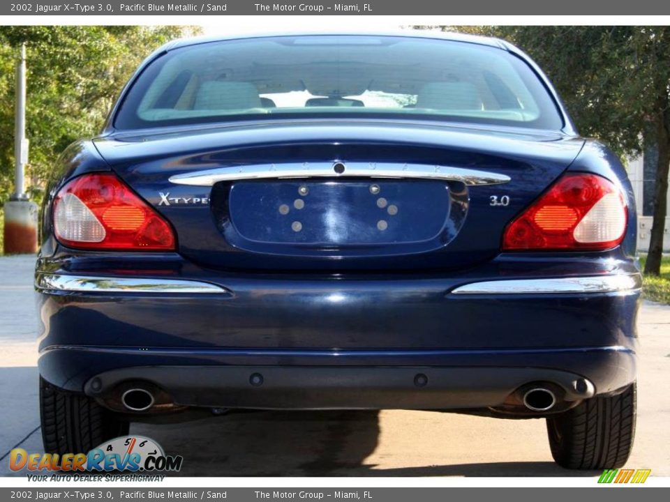2002 Jaguar X-Type 3.0 Pacific Blue Metallic / Sand Photo #5