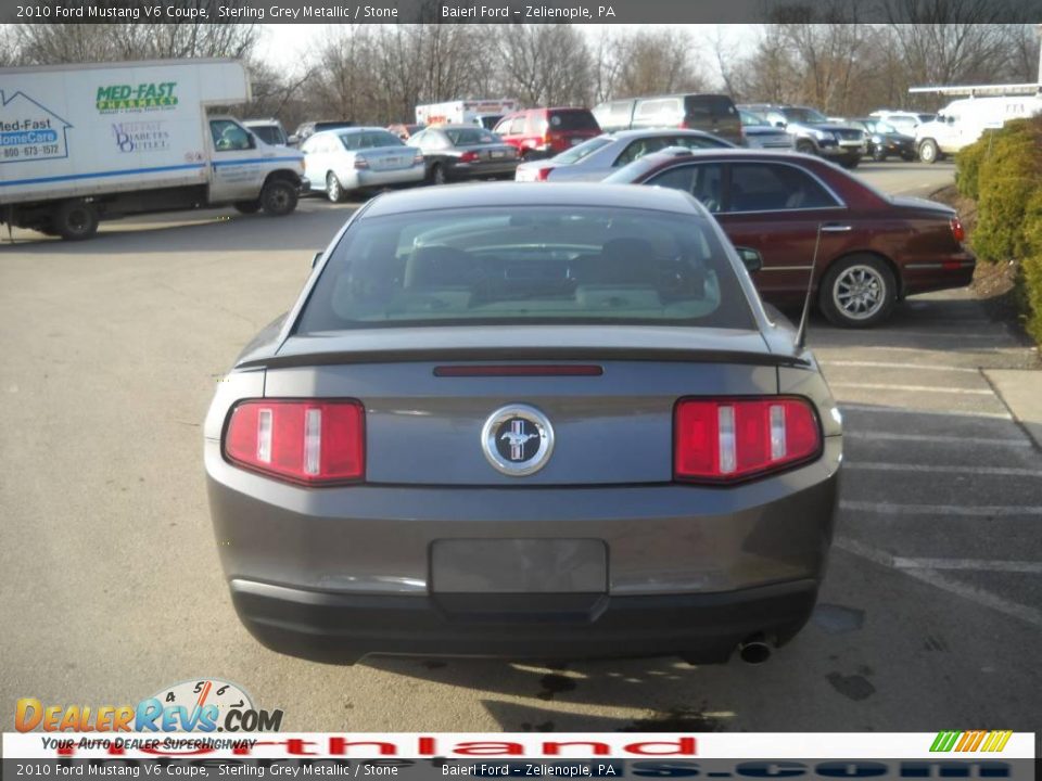 2010 Ford Mustang V6 Coupe Sterling Grey Metallic / Stone Photo #7