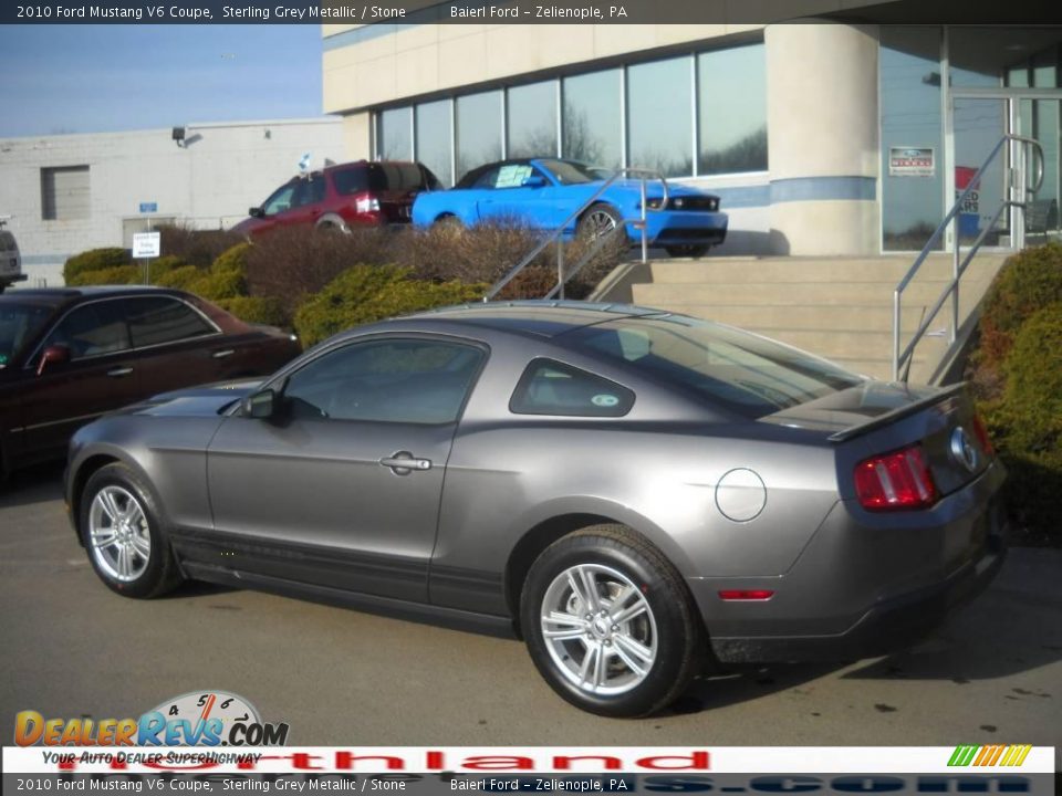2010 Ford Mustang V6 Coupe Sterling Grey Metallic / Stone Photo #8