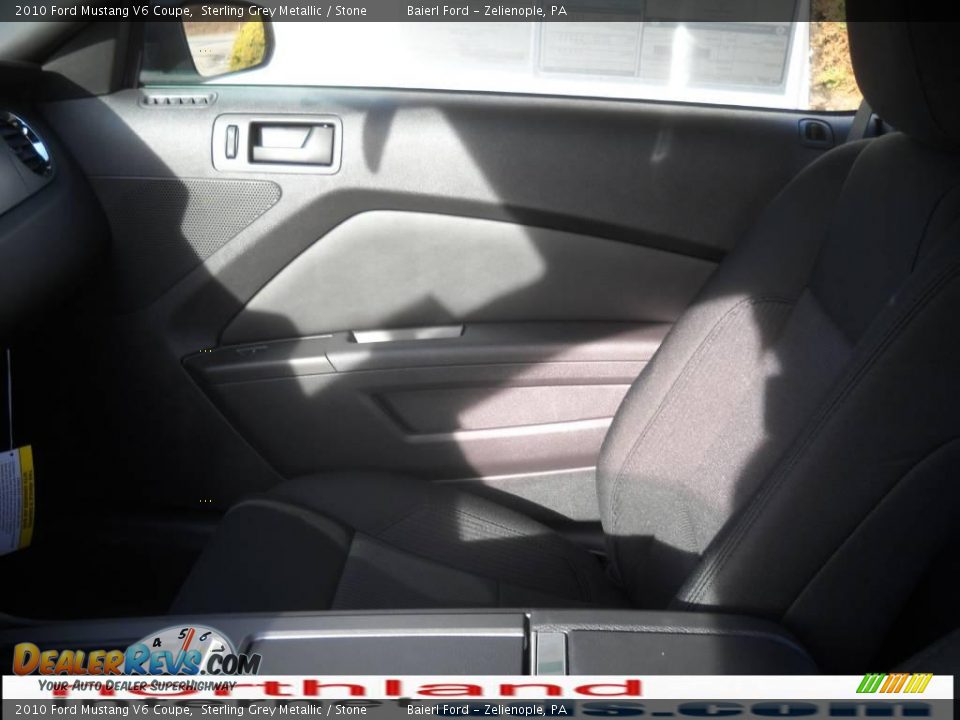 2010 Ford Mustang V6 Coupe Sterling Grey Metallic / Stone Photo #11