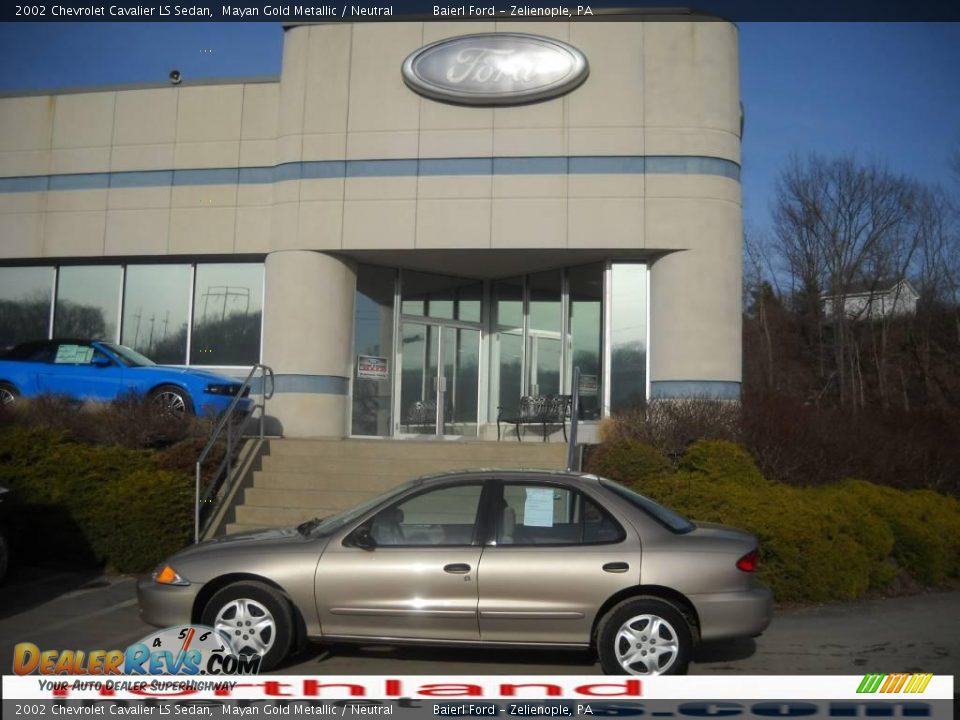 2002 Chevrolet Cavalier LS Sedan Mayan Gold Metallic / Neutral Photo #1