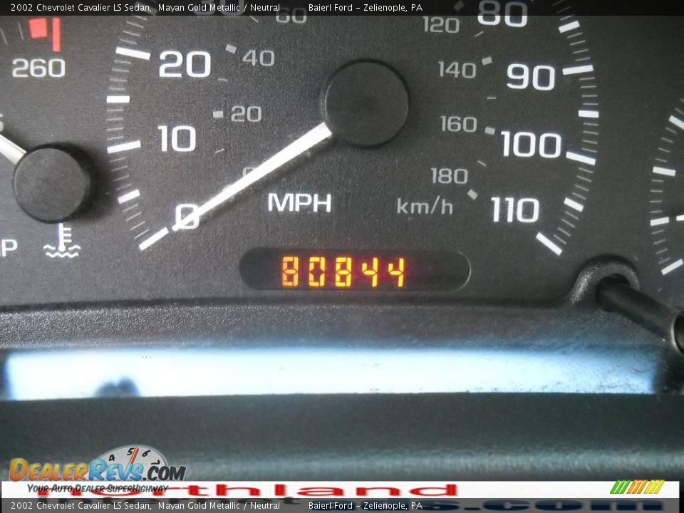 2002 Chevrolet Cavalier LS Sedan Mayan Gold Metallic / Neutral Photo #20