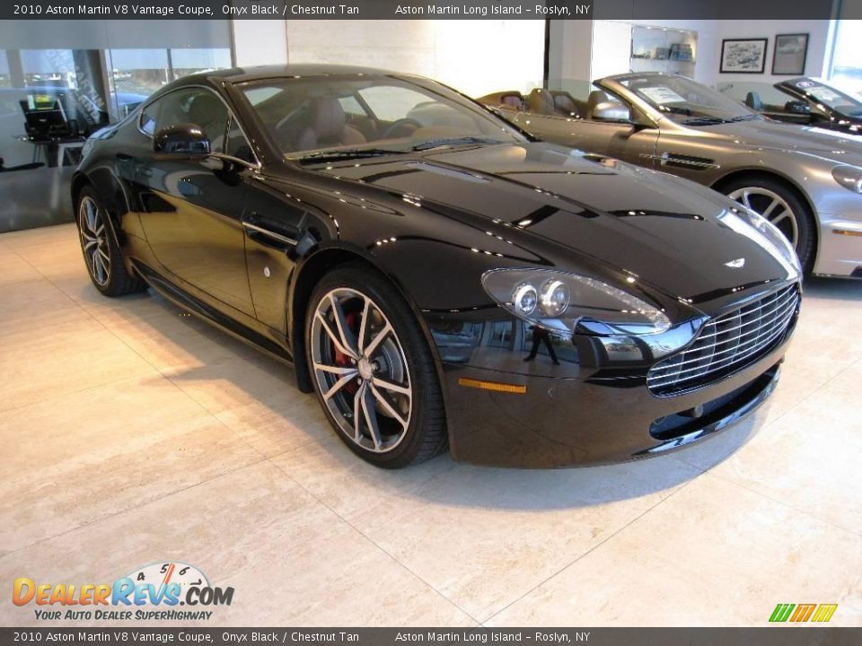 2010 Aston Martin V8 Vantage Coupe Onyx Black / Chestnut Tan Photo #1
