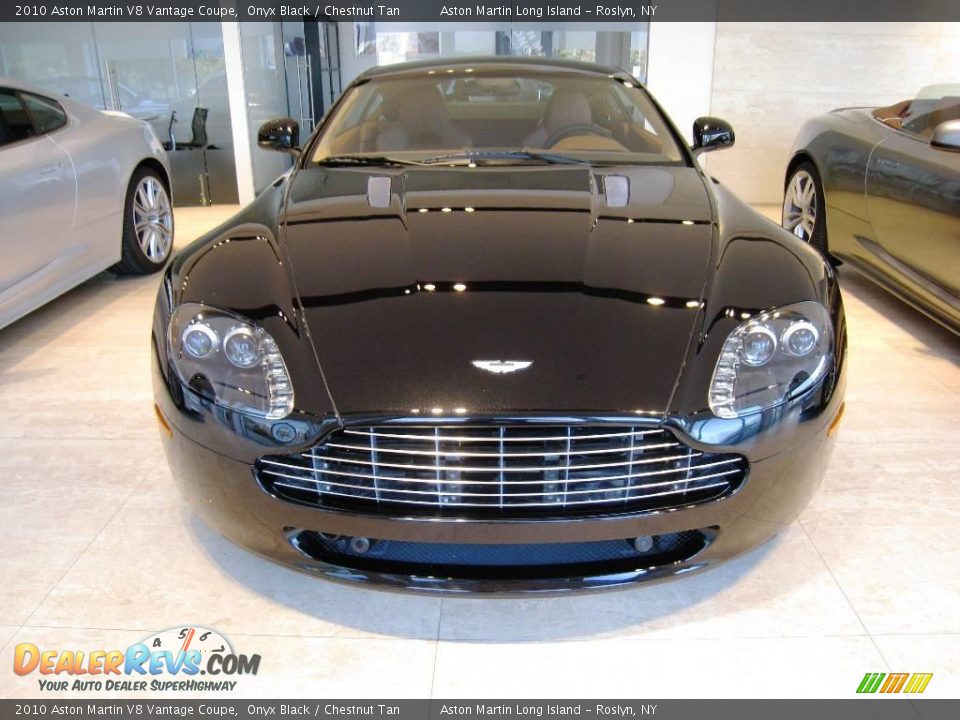 2010 Aston Martin V8 Vantage Coupe Onyx Black / Chestnut Tan Photo #2