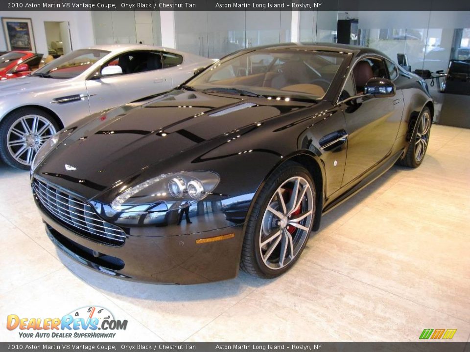 2010 Aston Martin V8 Vantage Coupe Onyx Black / Chestnut Tan Photo #3