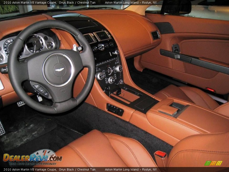 2010 Aston Martin V8 Vantage Coupe Onyx Black / Chestnut Tan Photo #13