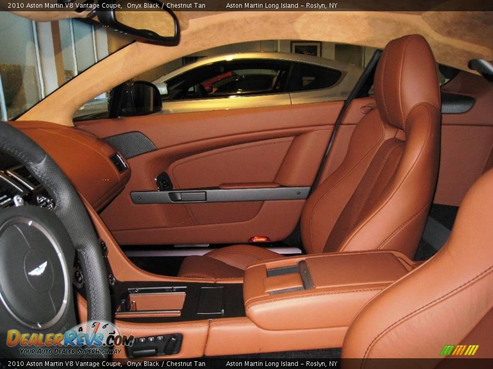 2010 Aston Martin V8 Vantage Coupe Onyx Black / Chestnut Tan Photo #14