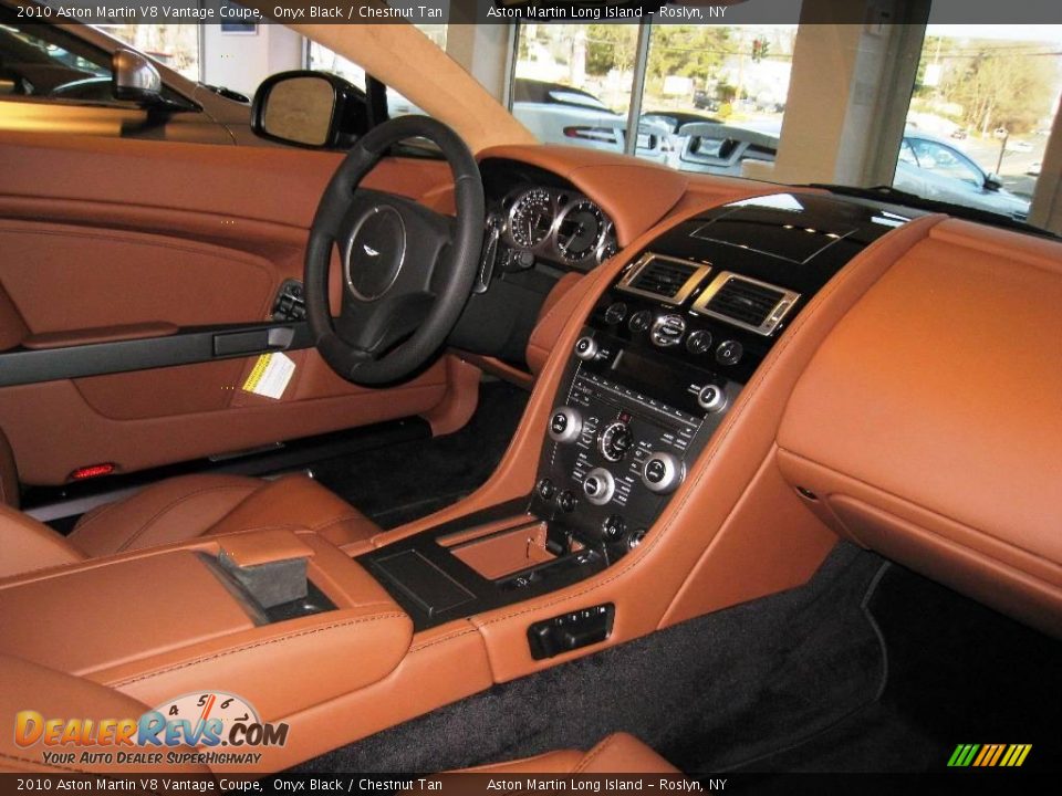 2010 Aston Martin V8 Vantage Coupe Onyx Black / Chestnut Tan Photo #16