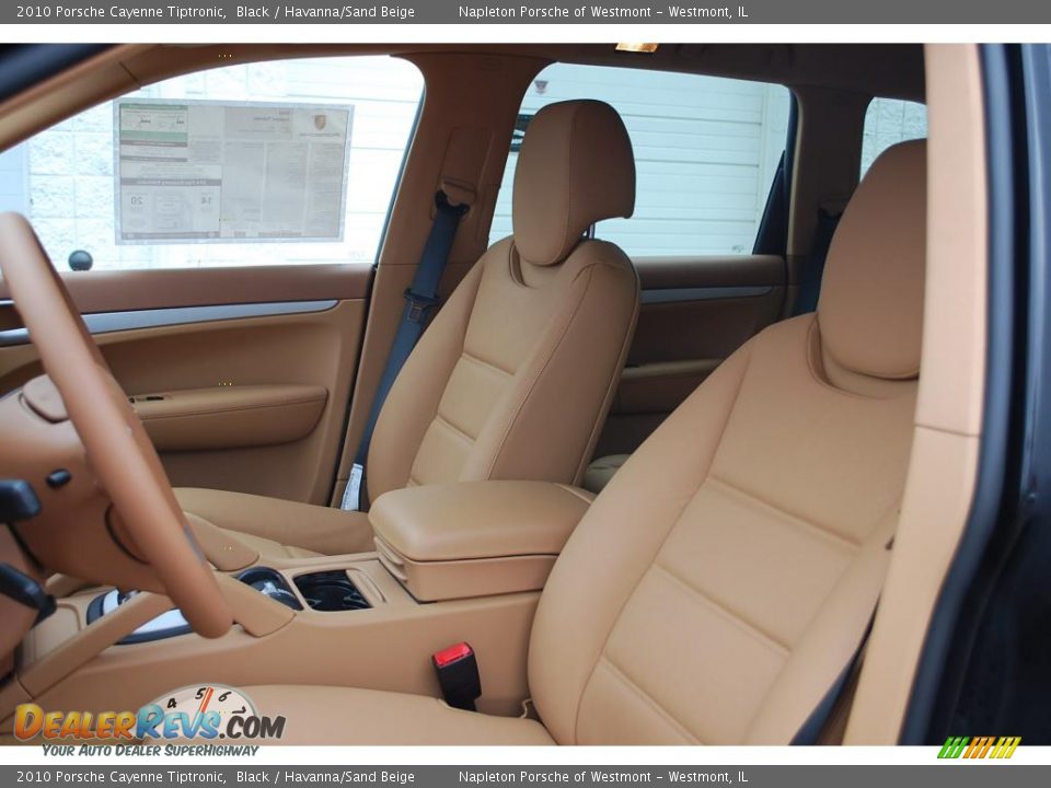 2010 Porsche Cayenne Tiptronic Black / Havanna/Sand Beige Photo #10