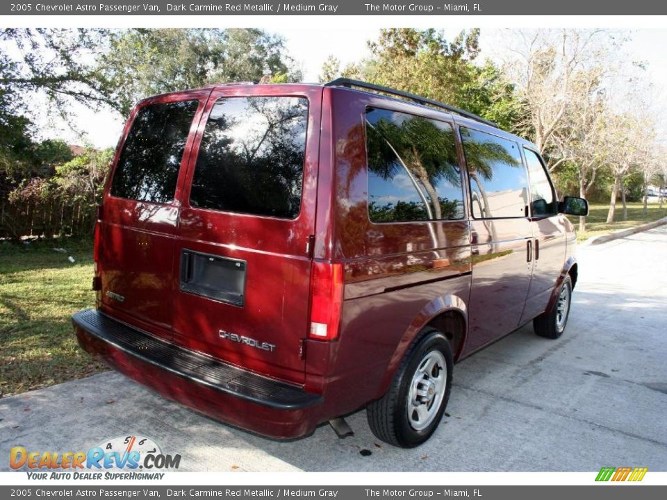 2005 Chevrolet Astro Passenger Van Dark Carmine Red Metallic / Medium Gray Photo #8