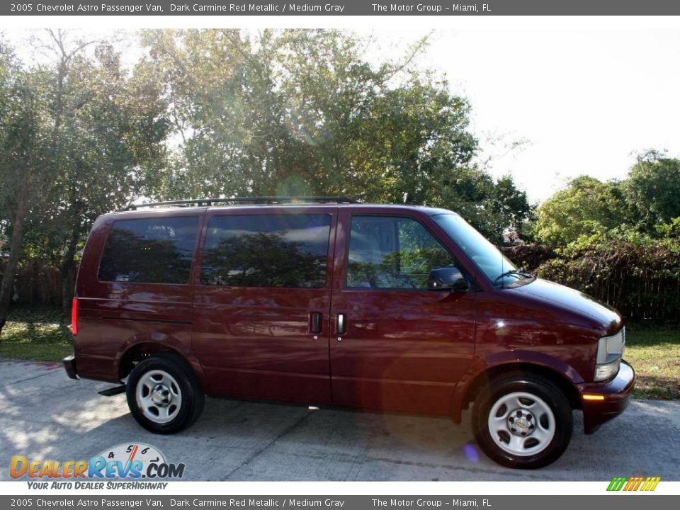 2005 Chevrolet Astro Passenger Van Dark Carmine Red Metallic / Medium Gray Photo #12