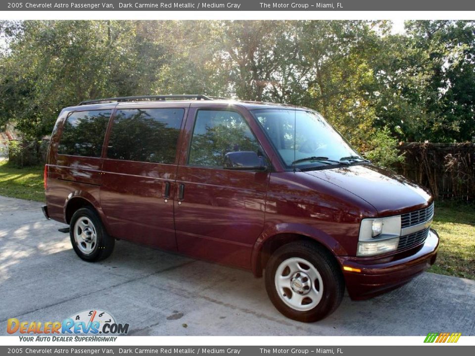 2005 Chevrolet Astro Passenger Van Dark Carmine Red Metallic / Medium Gray Photo #13
