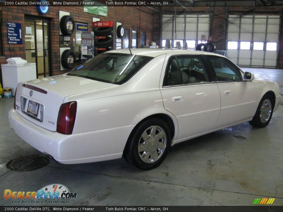 2000 Cadillac DeVille DTS White Diamond / Pewter Photo #3