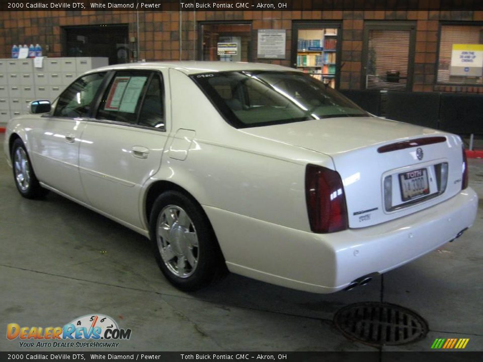 2000 Cadillac DeVille DTS White Diamond / Pewter Photo #4