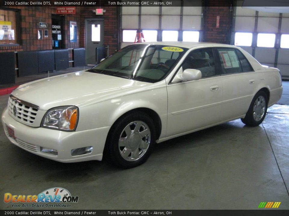 2000 Cadillac DeVille DTS White Diamond / Pewter Photo #6