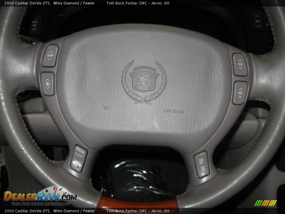 2000 Cadillac DeVille DTS White Diamond / Pewter Photo #15