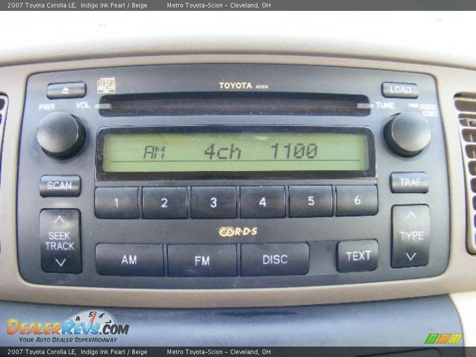 2007 Toyota Corolla LE Indigo Ink Pearl / Beige Photo #19