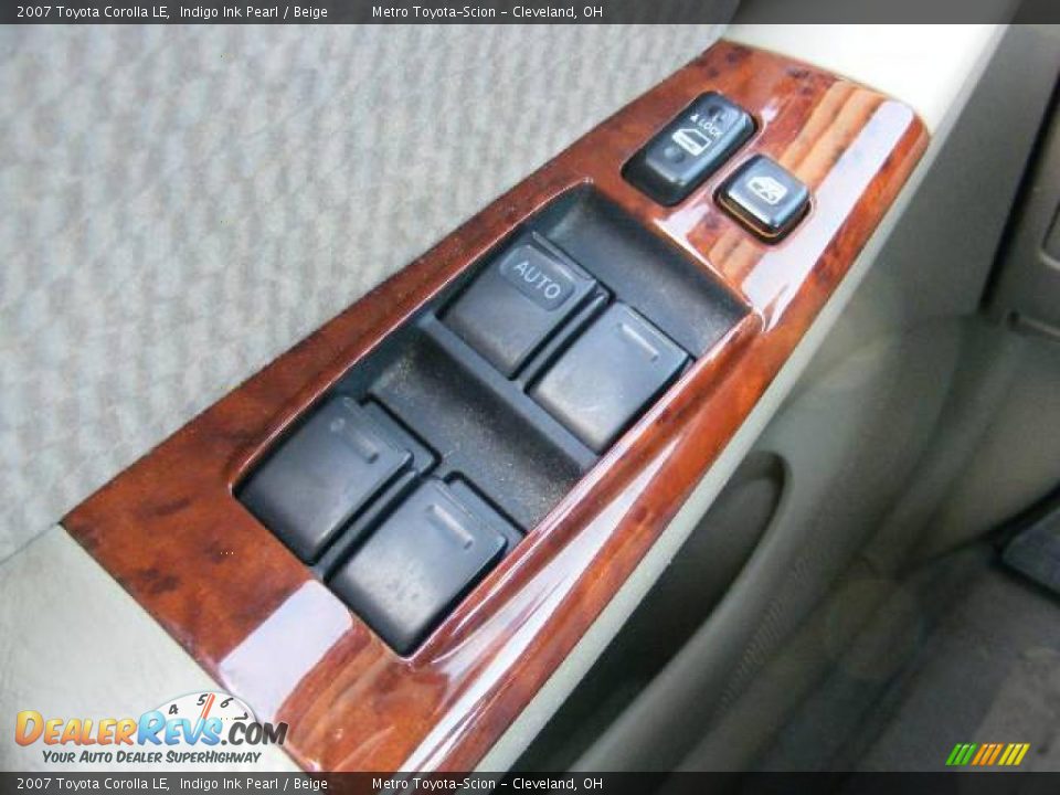 2007 Toyota Corolla LE Indigo Ink Pearl / Beige Photo #21