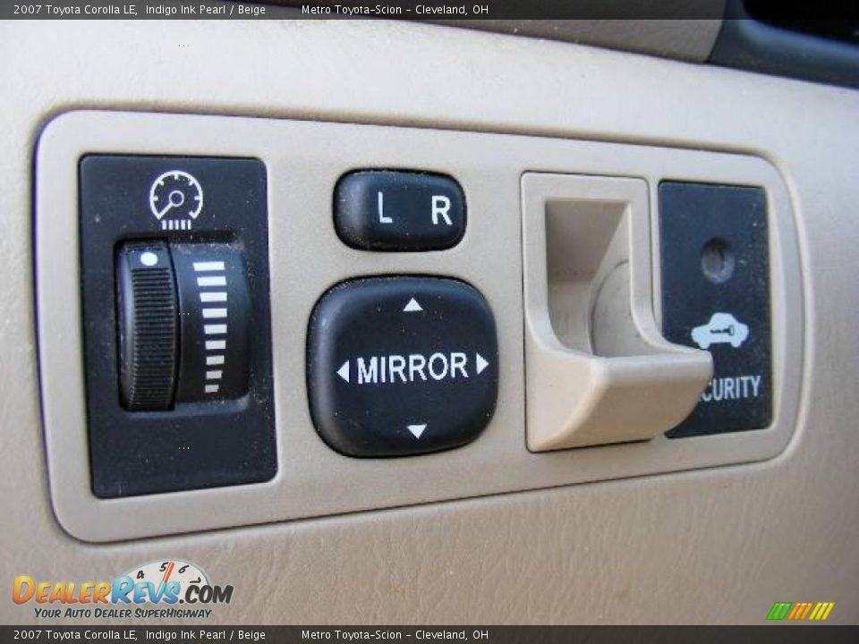 2007 Toyota Corolla LE Indigo Ink Pearl / Beige Photo #22