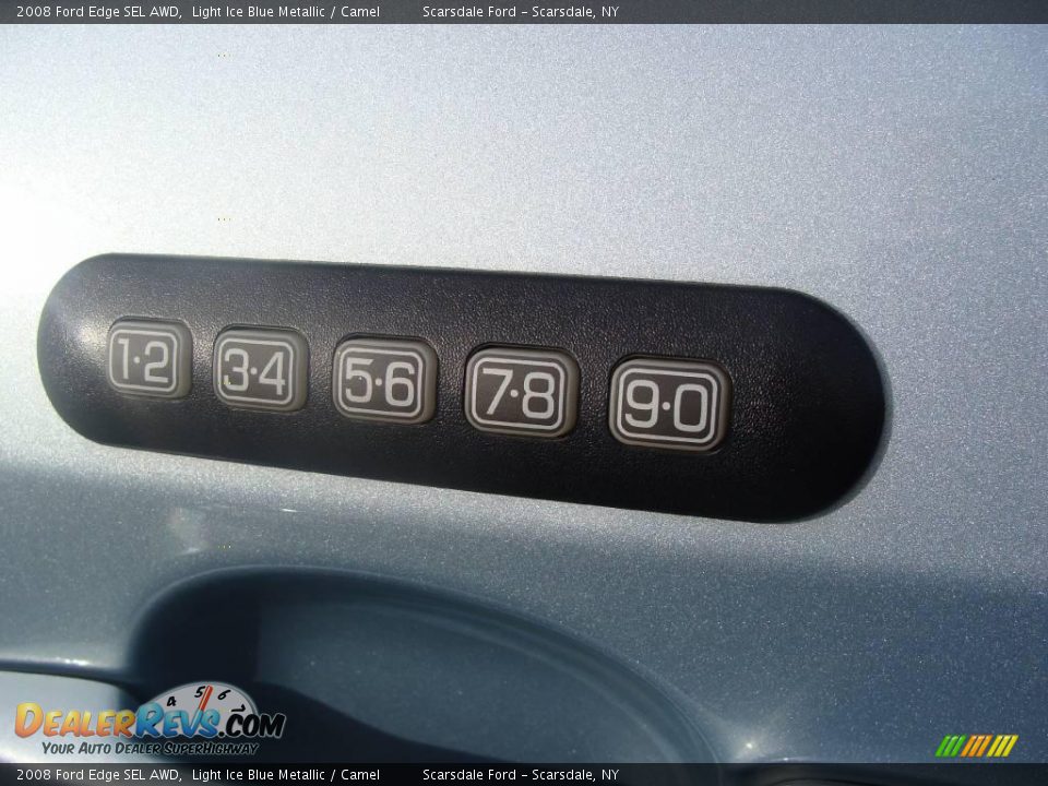 2008 Ford Edge SEL AWD Light Ice Blue Metallic / Camel Photo #8
