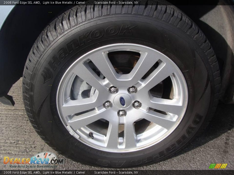 2008 Ford Edge SEL AWD Light Ice Blue Metallic / Camel Photo #9
