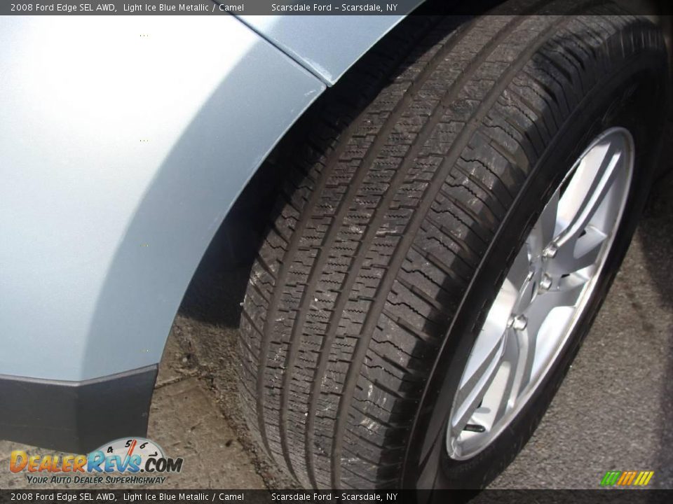 2008 Ford Edge SEL AWD Light Ice Blue Metallic / Camel Photo #10