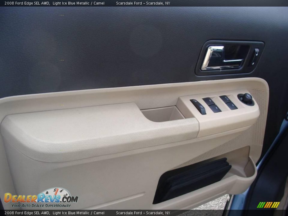 2008 Ford Edge SEL AWD Light Ice Blue Metallic / Camel Photo #11