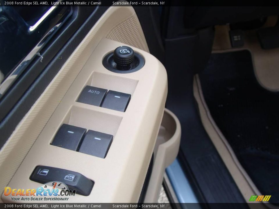 2008 Ford Edge SEL AWD Light Ice Blue Metallic / Camel Photo #12