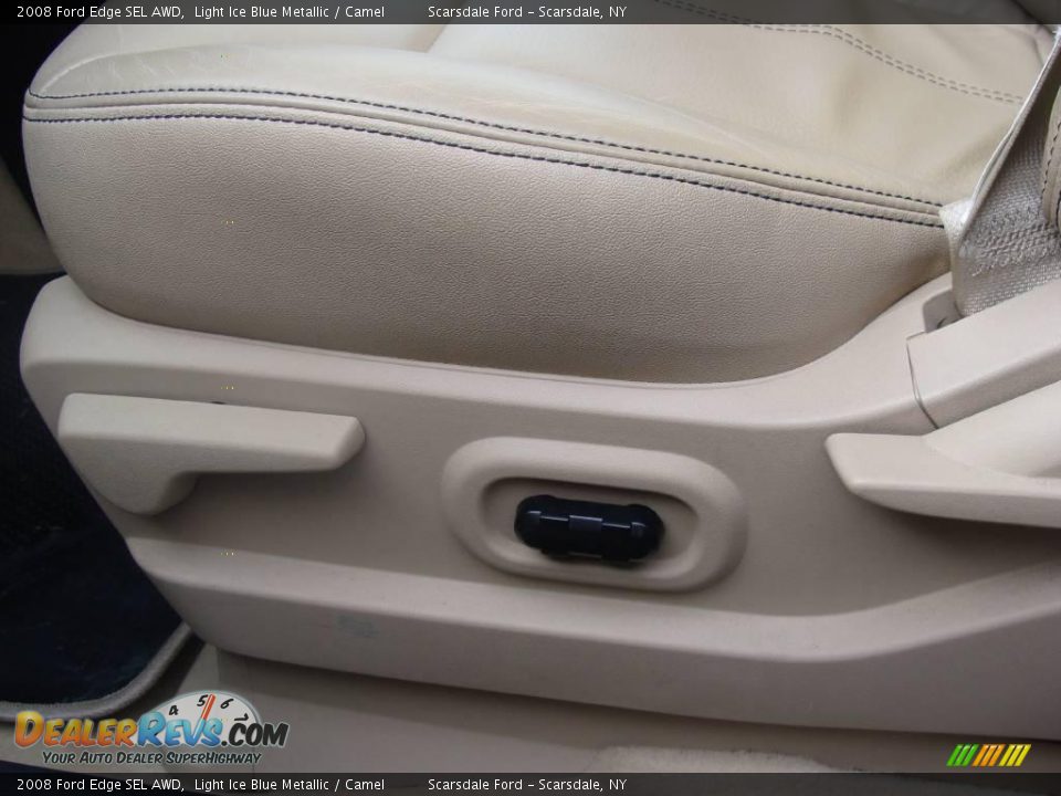 2008 Ford Edge SEL AWD Light Ice Blue Metallic / Camel Photo #14