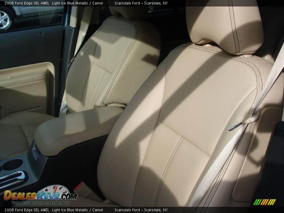 2008 Ford Edge SEL AWD Light Ice Blue Metallic / Camel Photo #15