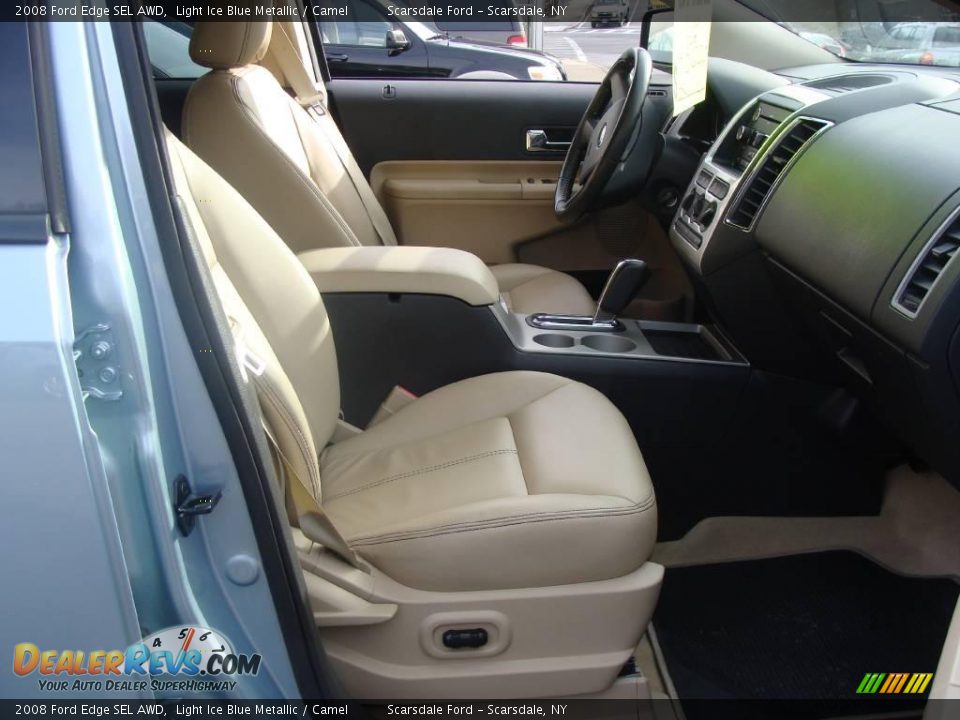 2008 Ford Edge SEL AWD Light Ice Blue Metallic / Camel Photo #16