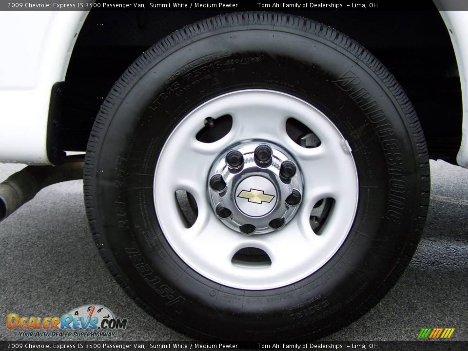 2009 Chevrolet Express LS 3500 Passenger Van Summit White / Medium Pewter Photo #8