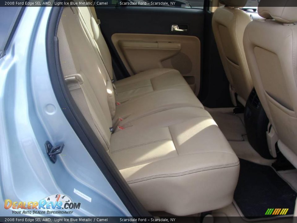 2008 Ford Edge SEL AWD Light Ice Blue Metallic / Camel Photo #17