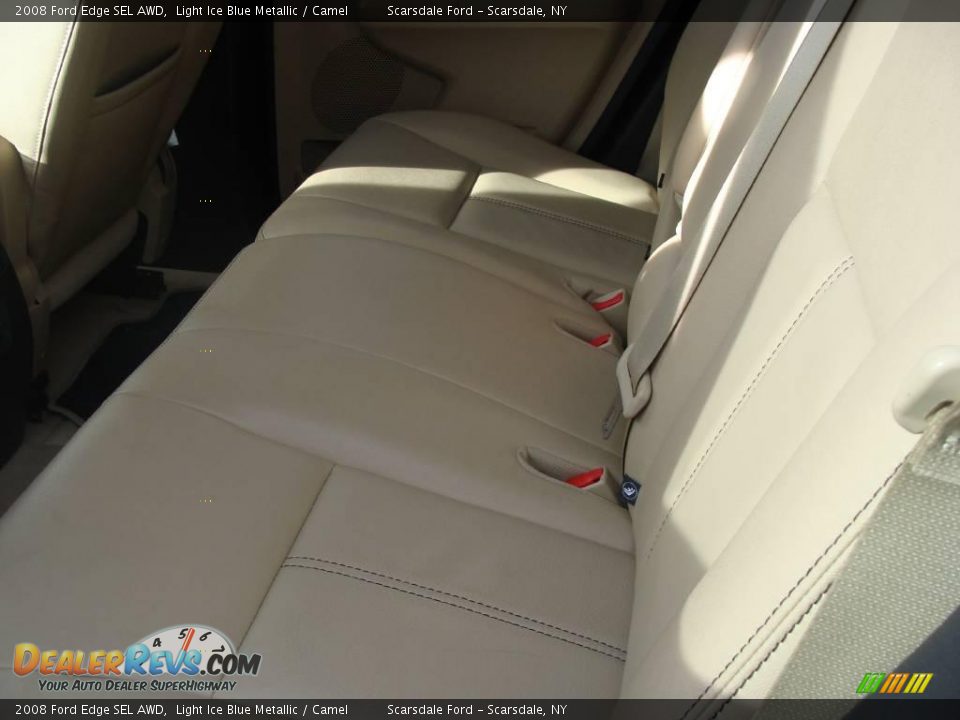 2008 Ford Edge SEL AWD Light Ice Blue Metallic / Camel Photo #18