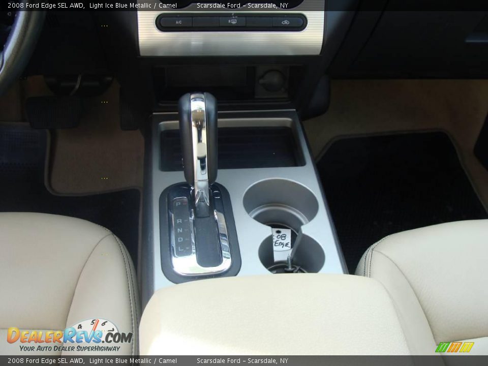 2008 Ford Edge SEL AWD Light Ice Blue Metallic / Camel Photo #22