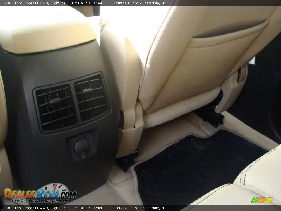 2008 Ford Edge SEL AWD Light Ice Blue Metallic / Camel Photo #23