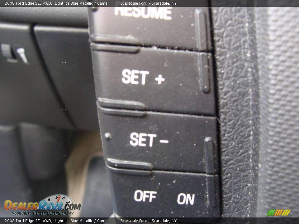 2008 Ford Edge SEL AWD Light Ice Blue Metallic / Camel Photo #24