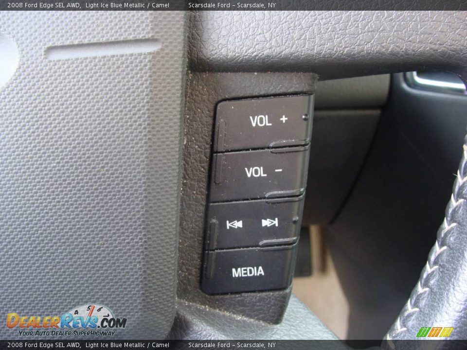 2008 Ford Edge SEL AWD Light Ice Blue Metallic / Camel Photo #25
