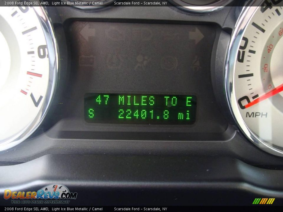 2008 Ford Edge SEL AWD Light Ice Blue Metallic / Camel Photo #26