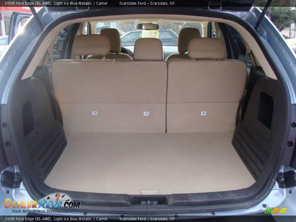 2008 Ford Edge SEL AWD Light Ice Blue Metallic / Camel Photo #27